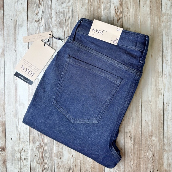 Women’s NYDJ Sheri Slim Jeans Lift+Tuck Technology Size 00 in Endless Blue - Picture 8 of 11